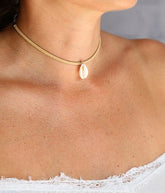 Choker coquillage naturel